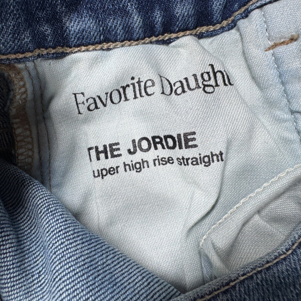 Favorite Daughter The Jordie British Columbia Super High Rise Straight Size 23 - Picture 14 of 16
